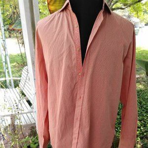 Robert Graham Sz L L/S Button Front Flip Cuff